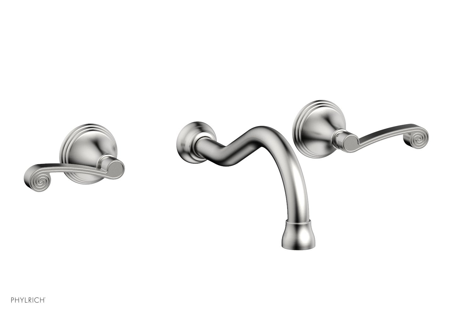 Phylrich 3RING Wall Lavatory Set - Curved Lever Handles by Phylrich
