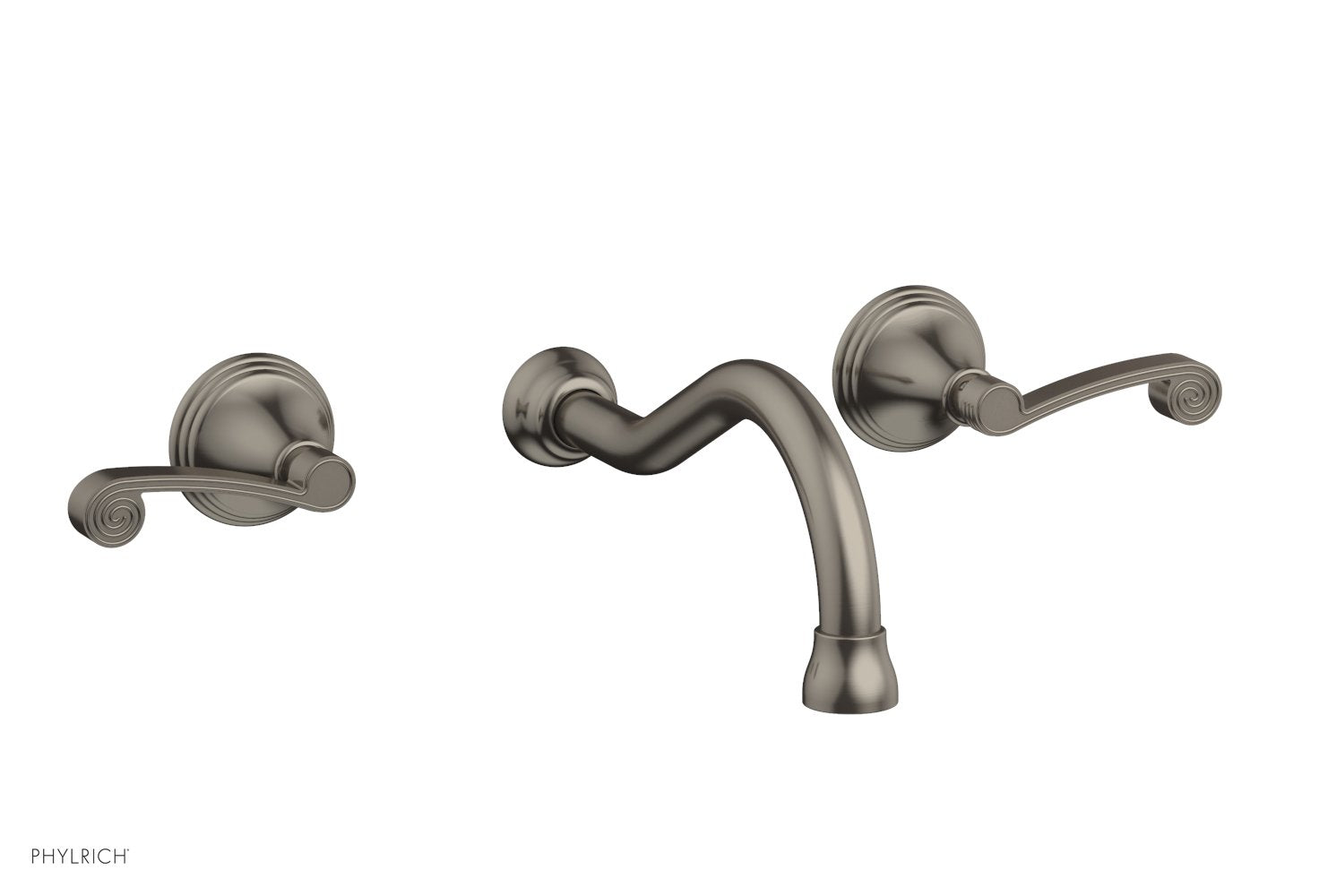 Phylrich 3RING Wall Lavatory Set - Curved Lever Handles by Phylrich