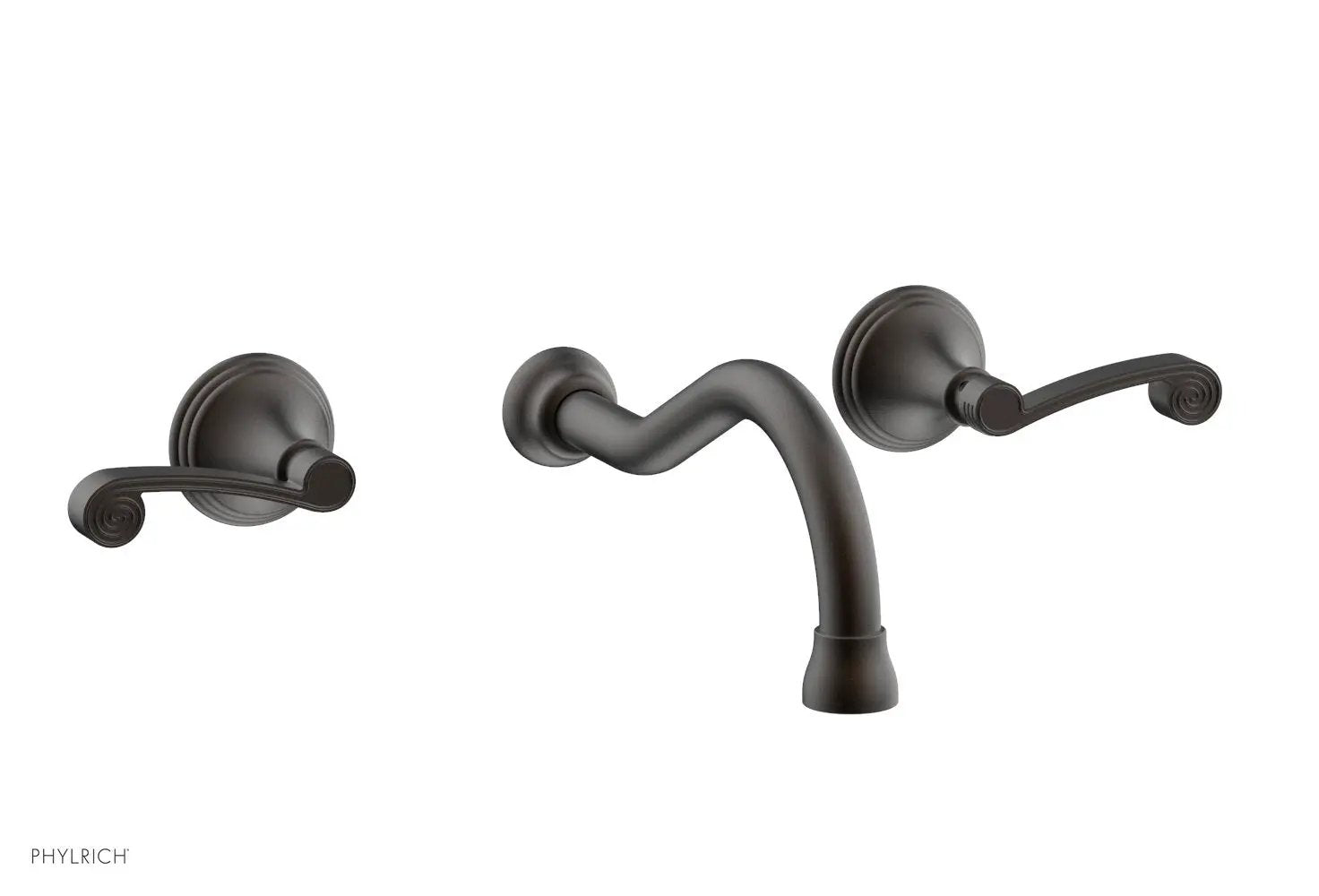Phylrich 3RING Wall Lavatory Set - Curved Lever Handles by Phylrich