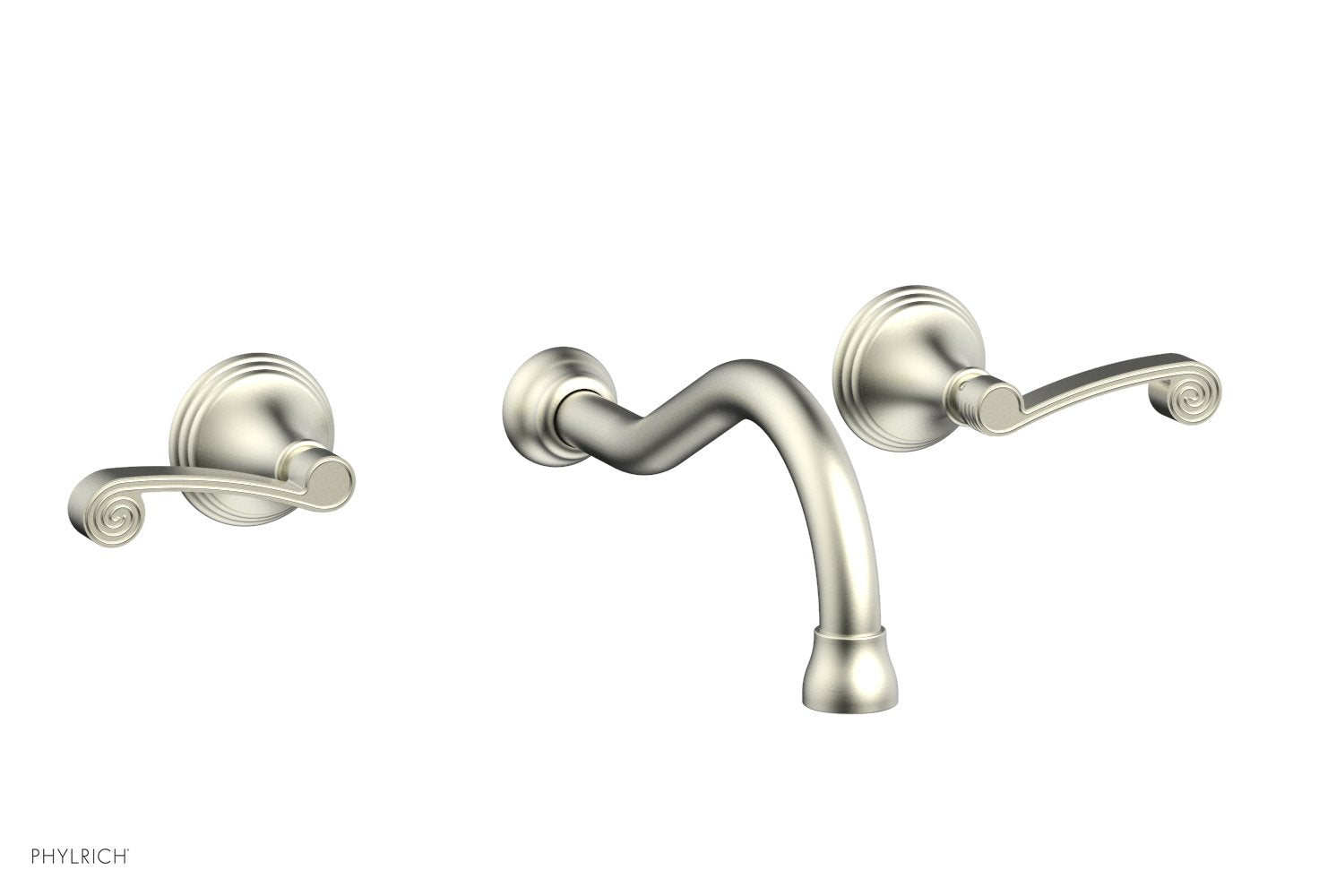 Phylrich 3RING Wall Lavatory Set - Curved Lever Handles by Phylrich