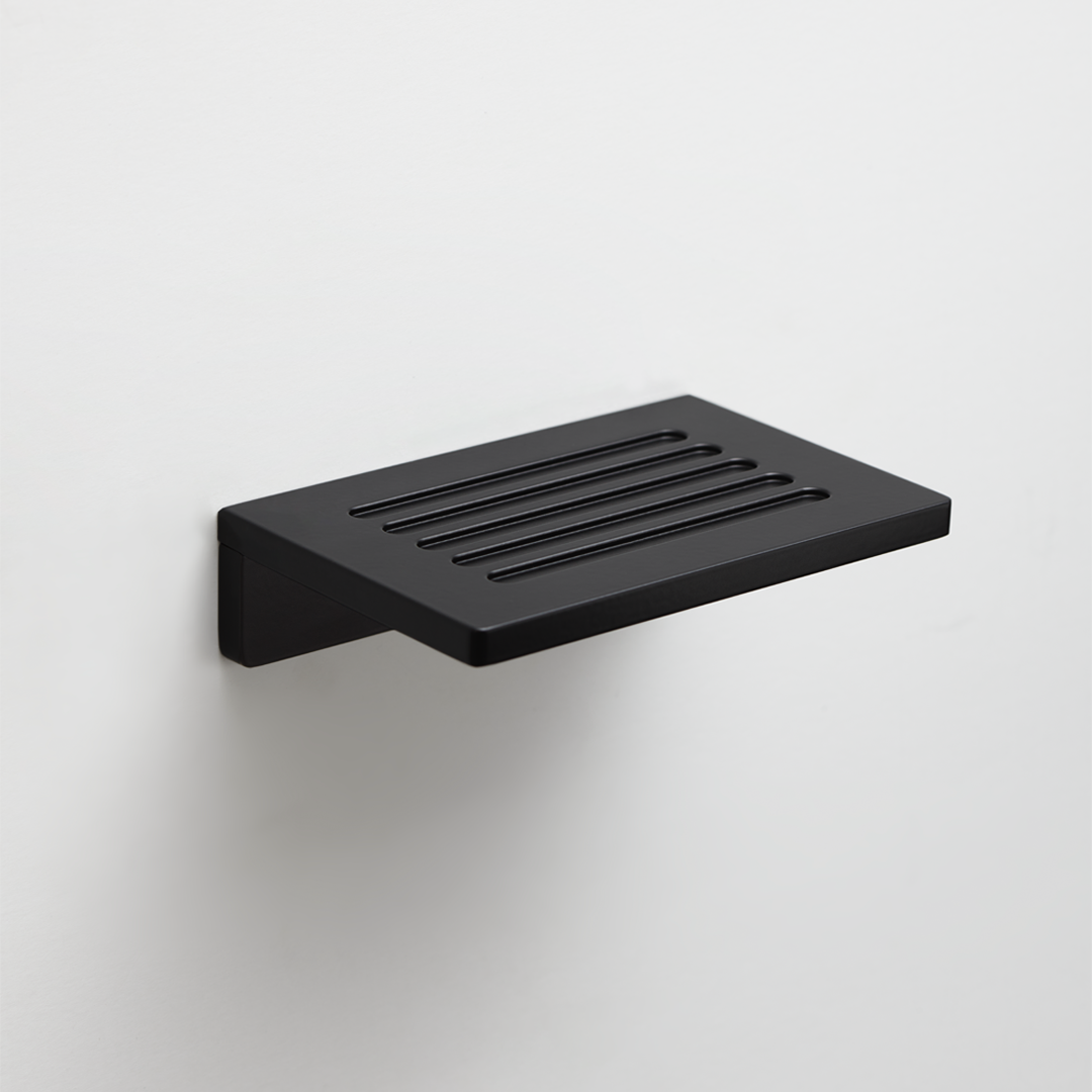 black matte soap dish