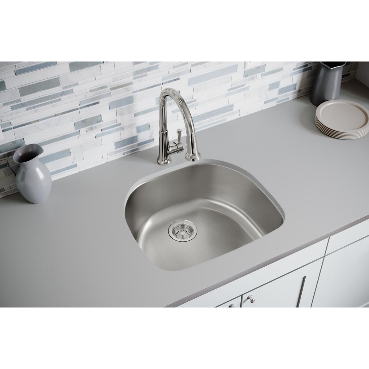 radiant satin single bowl undermount sink