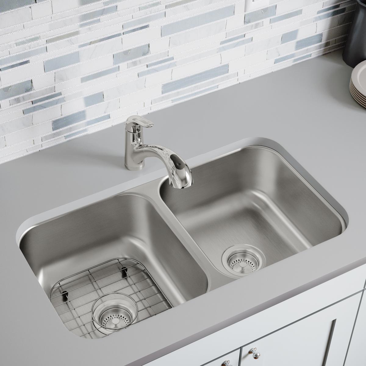 polished stainless steel bottom grid