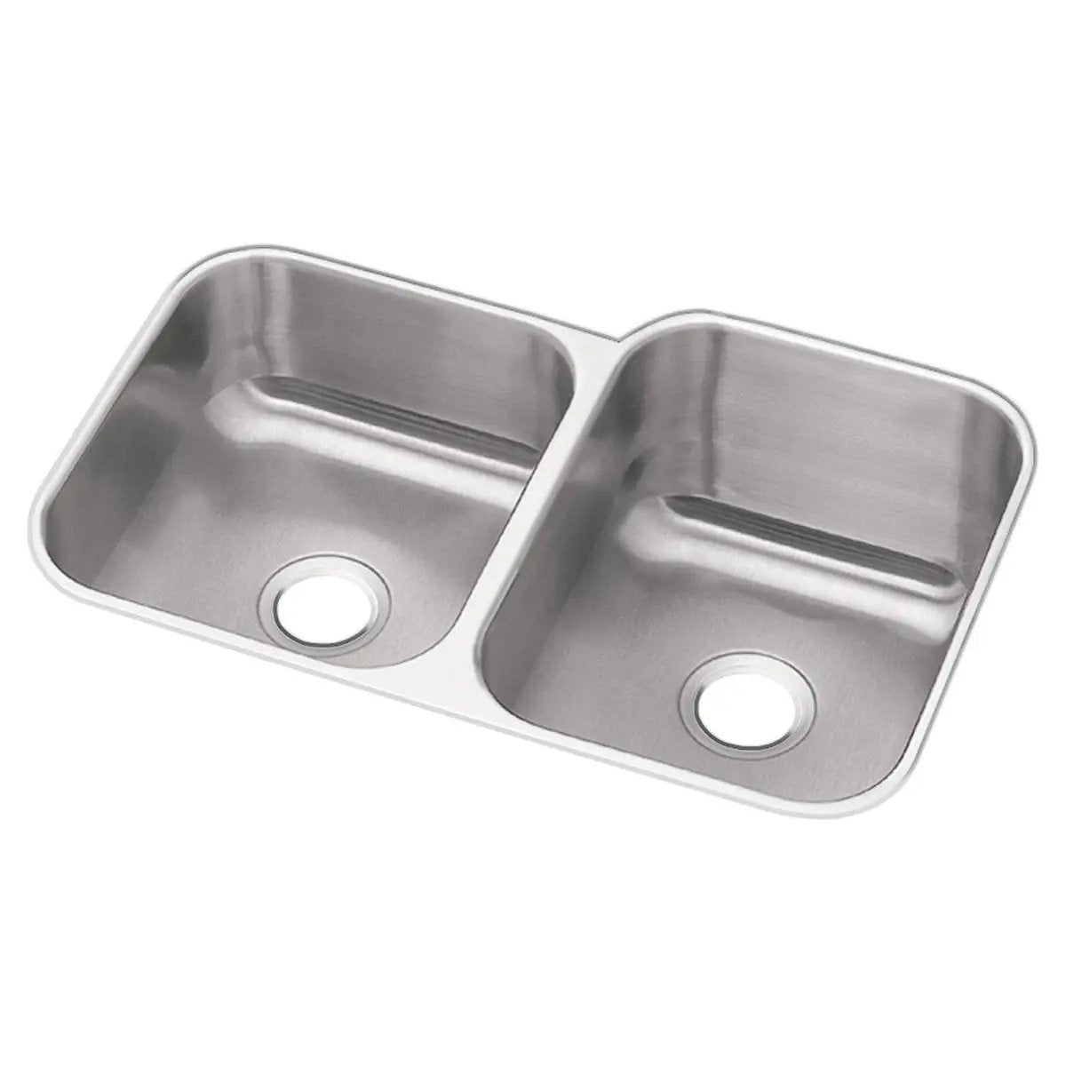radiant satin double bowl undermount sink