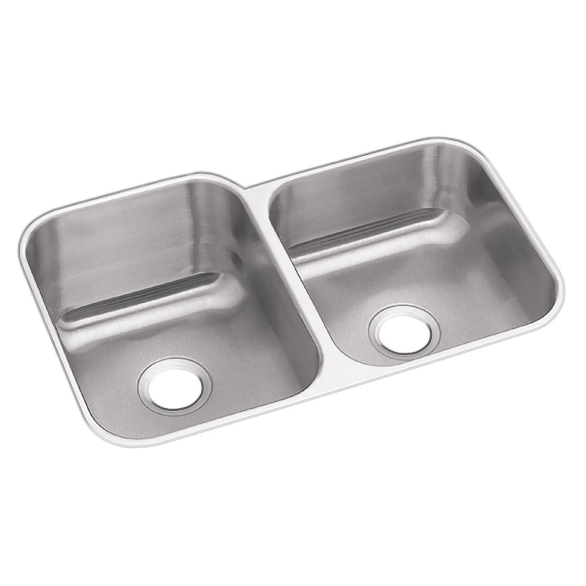 radiant satin double bowl undermount sink