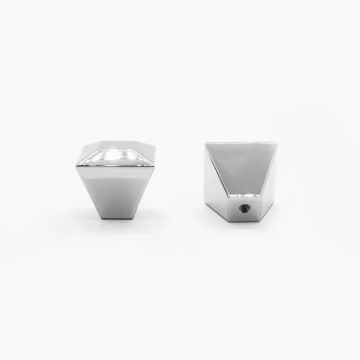 polished nickel knob
