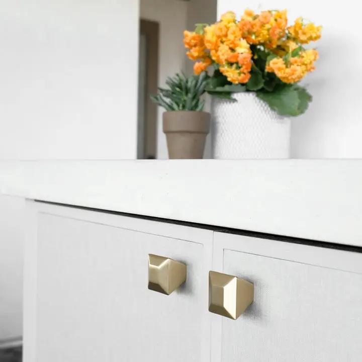 satin brass knob