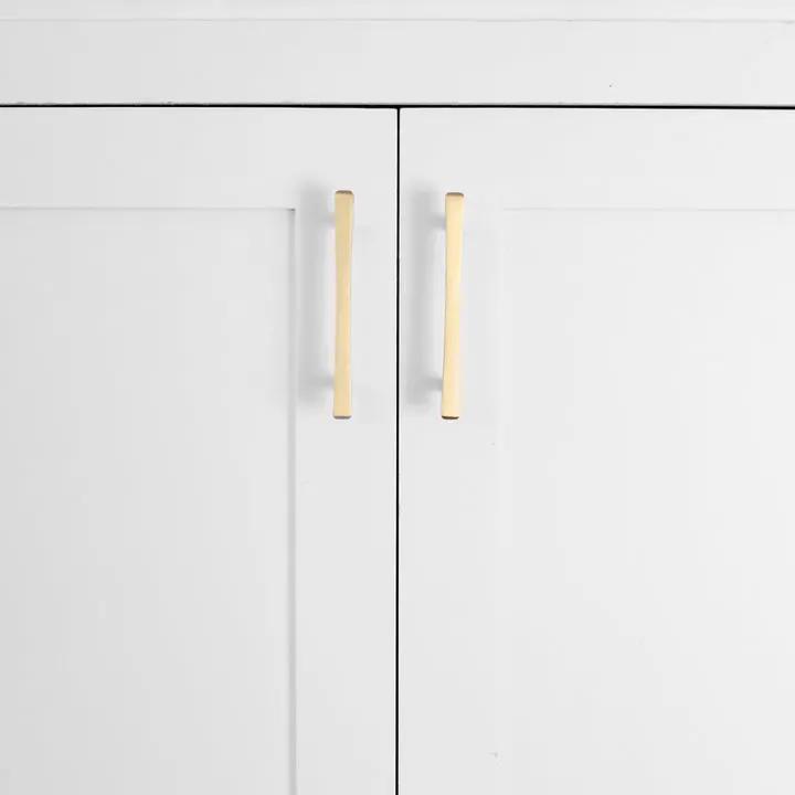 satin brass pull