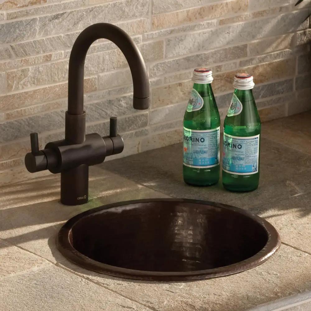 antique copper kitchen sink