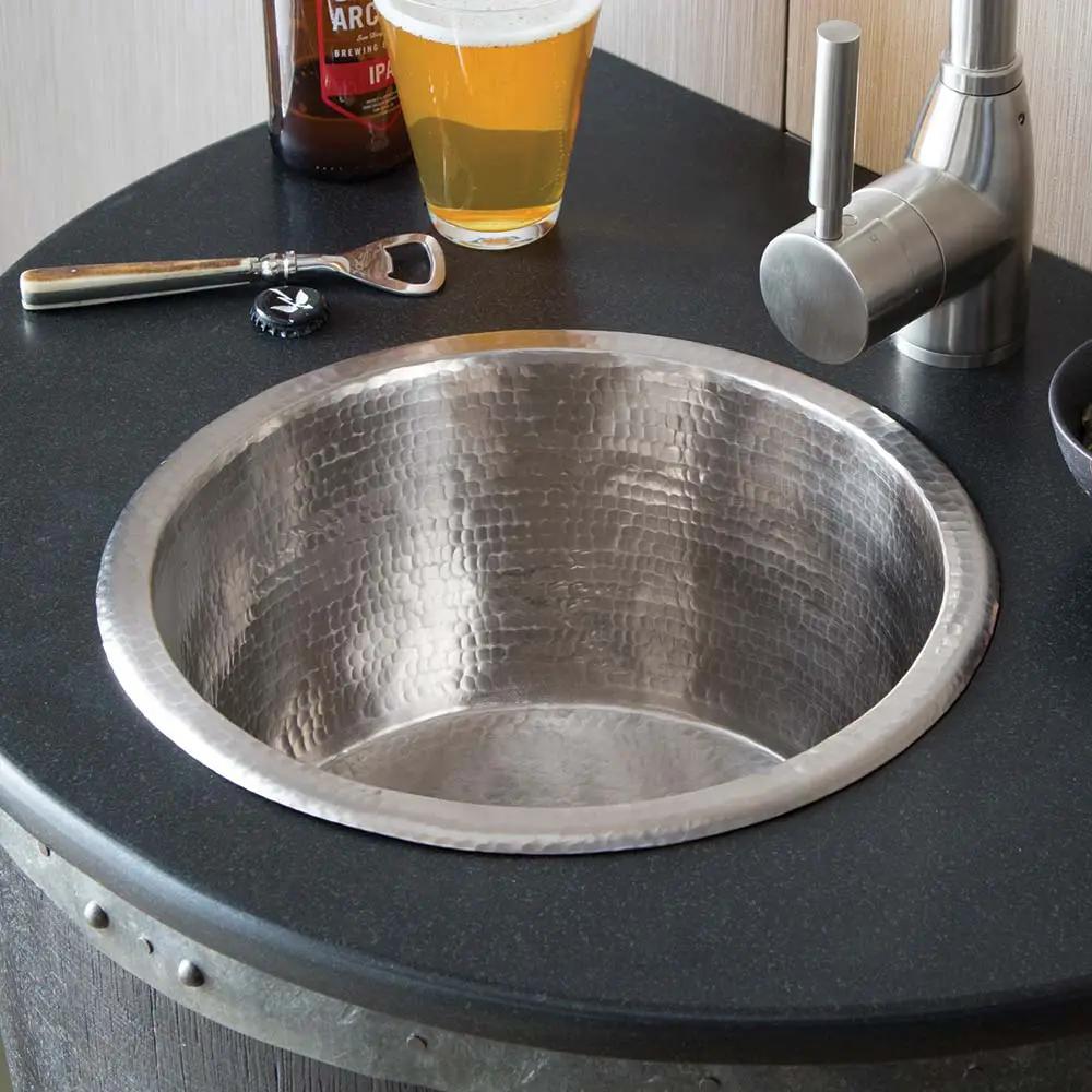 brushed nickel kitchen sink