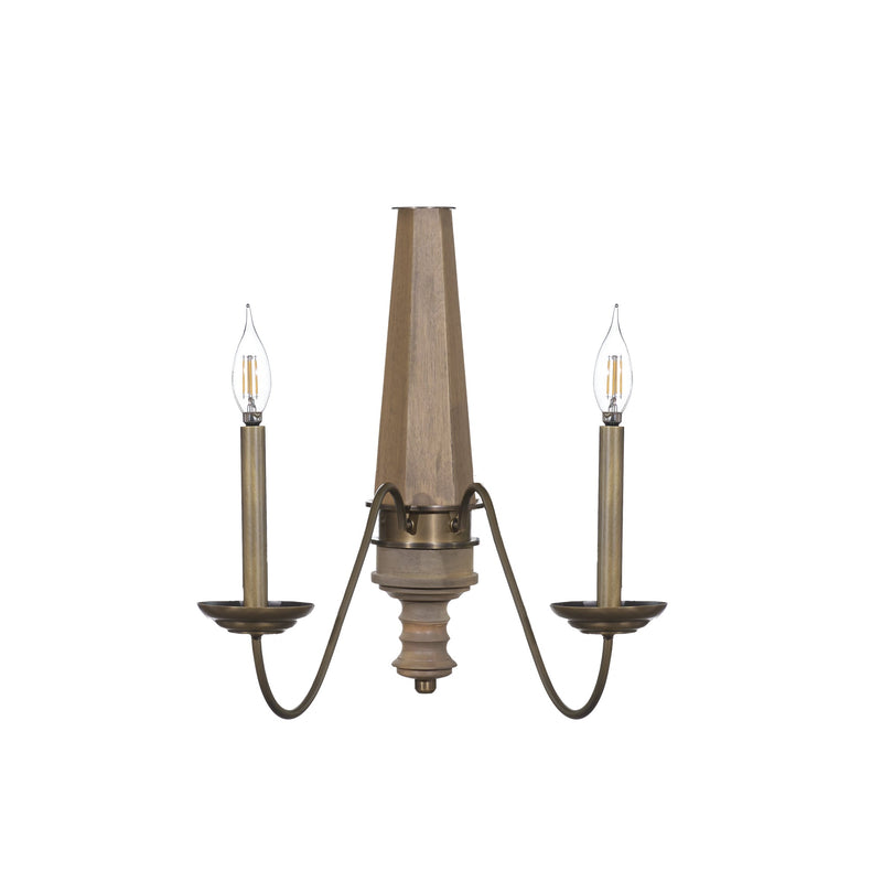 heritage bronze wall mount light
