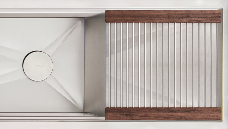 The Galley DryDock 18" Center Drain with Dual Tier Drying Rack by The Galley