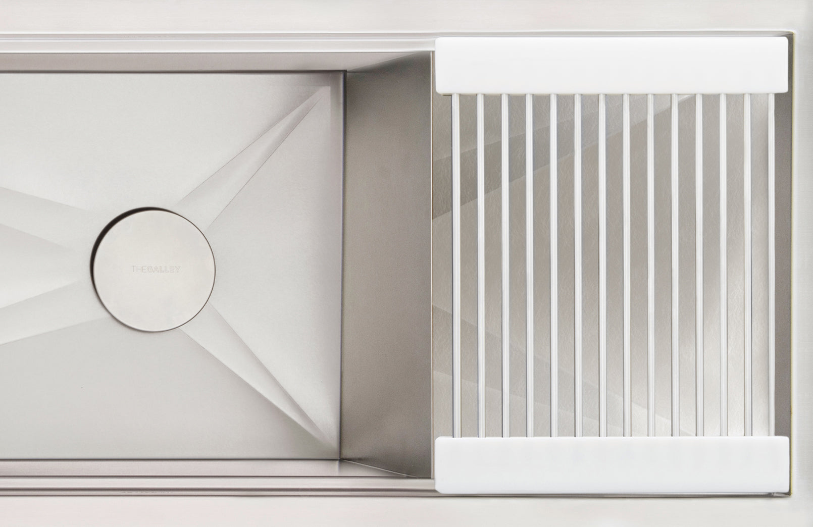 The Galley DryDock 12" Center Drain with Lower Tier Drying Rack