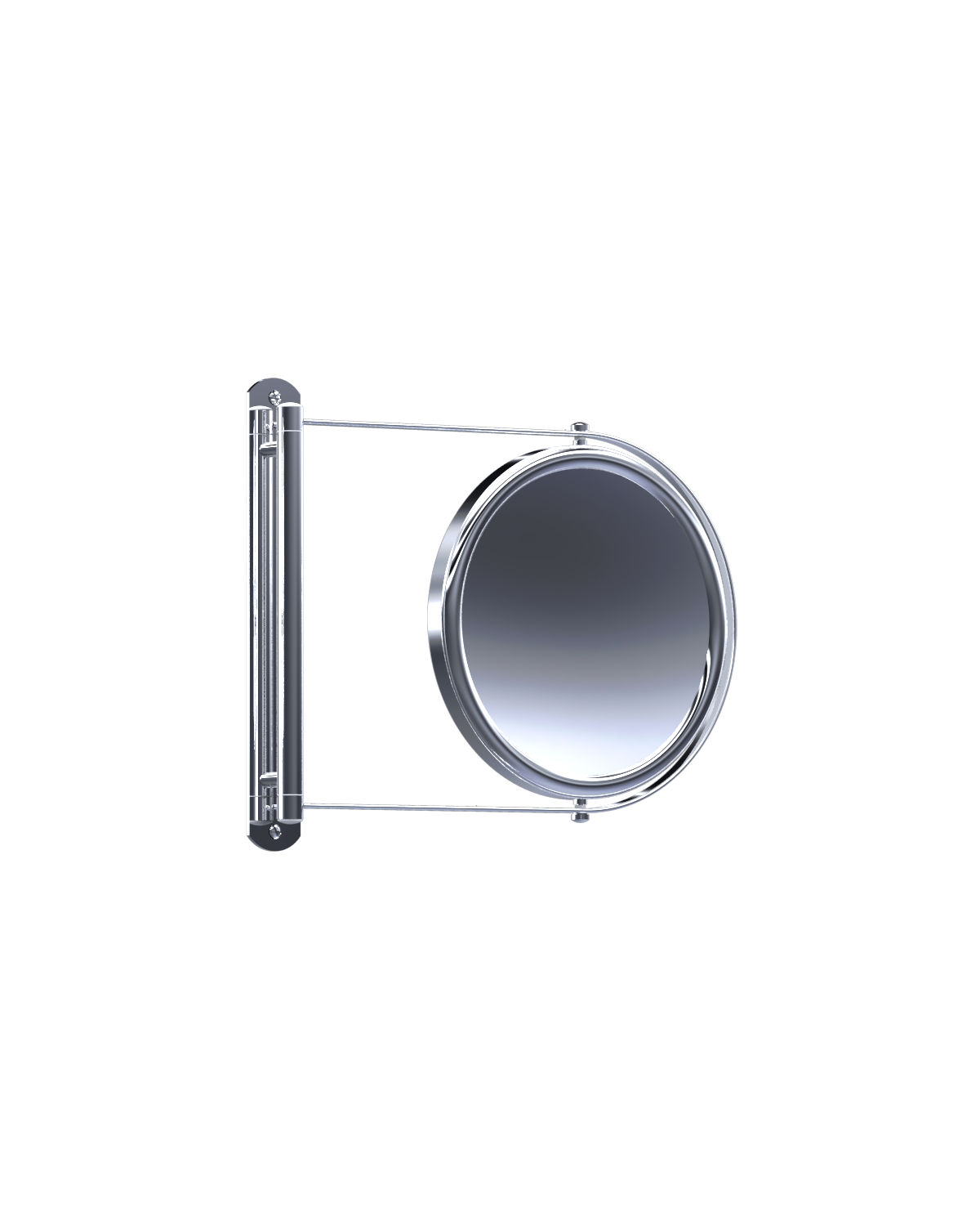 satin nickel mirror