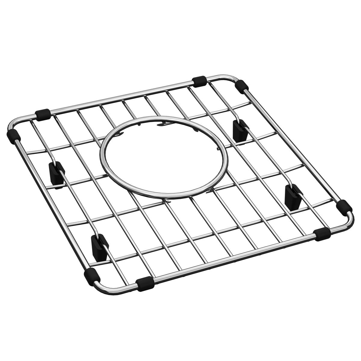 polished stainless steel bottom grid