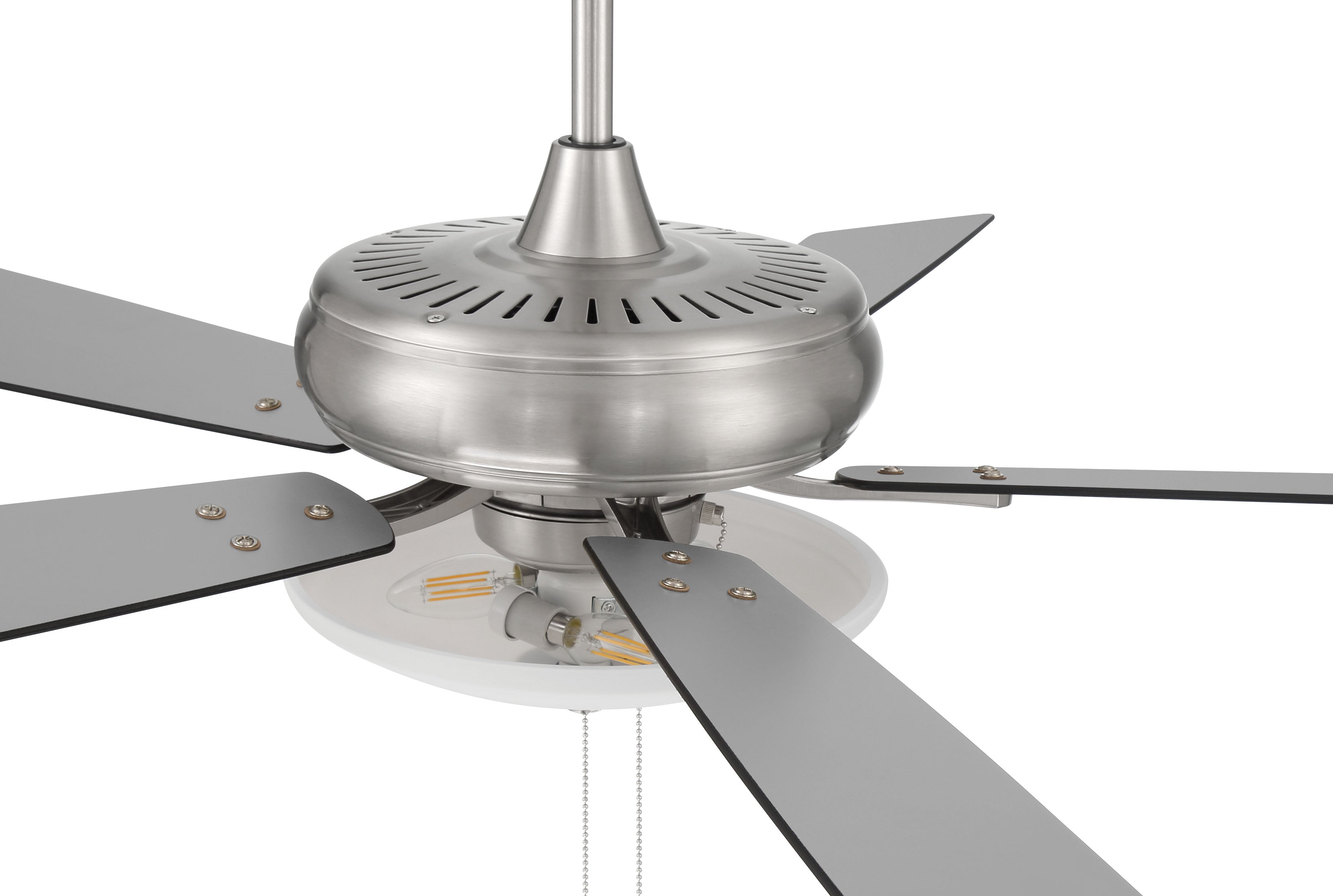 brushed polished nickel ceiling fans