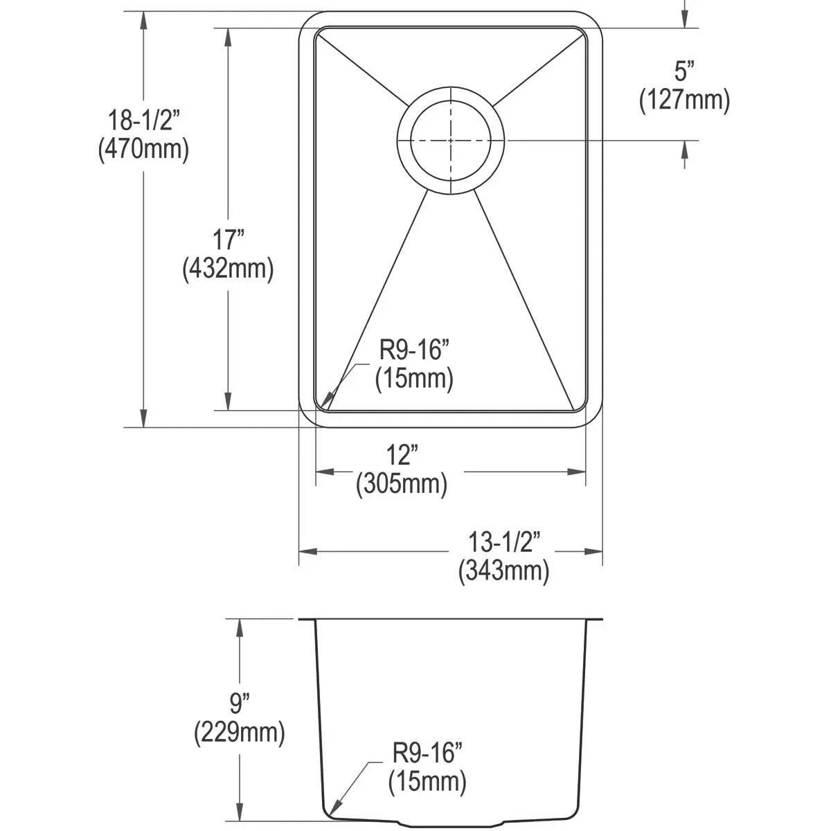 polished satin single bowl undermount bar sink kit