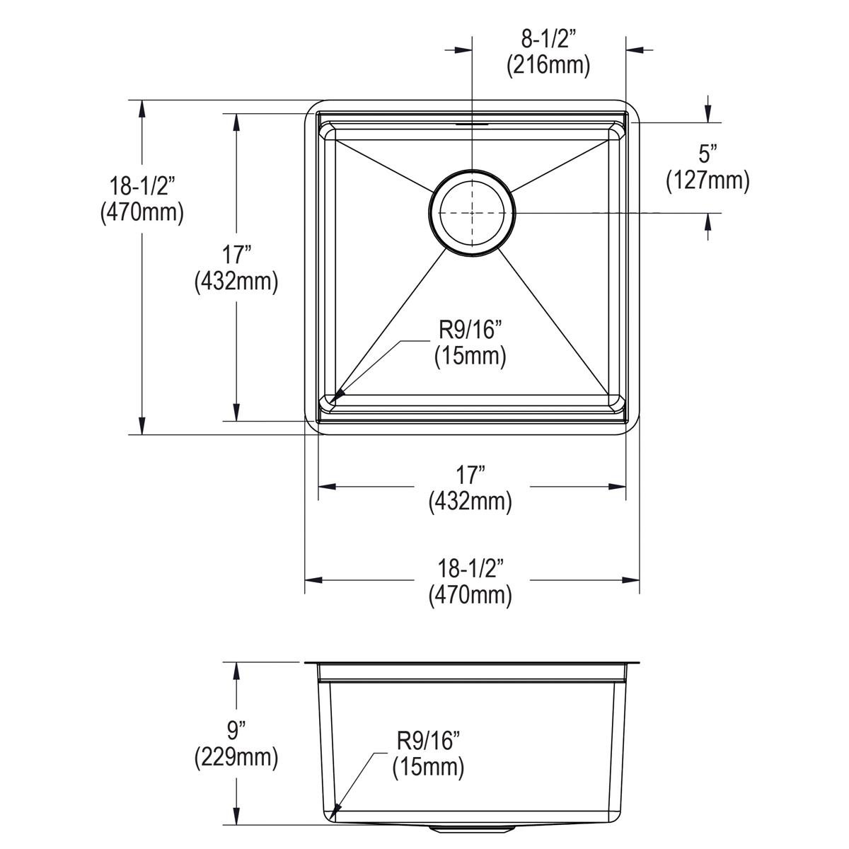 polished satin single bowl undermount sink kit