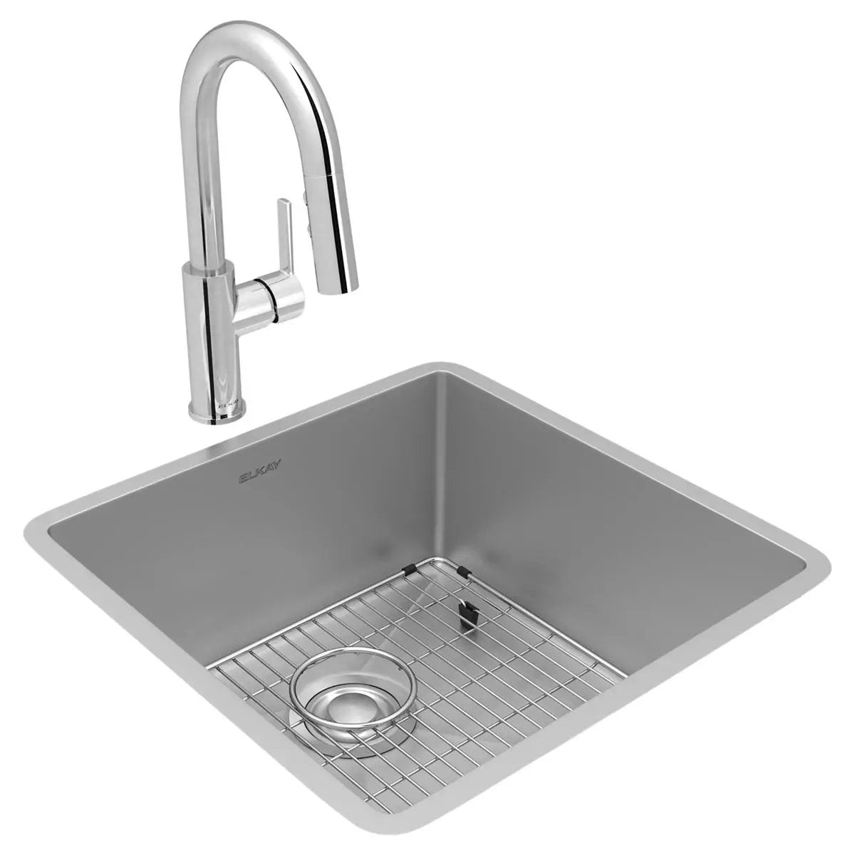 polished satin single bowl undermount sink