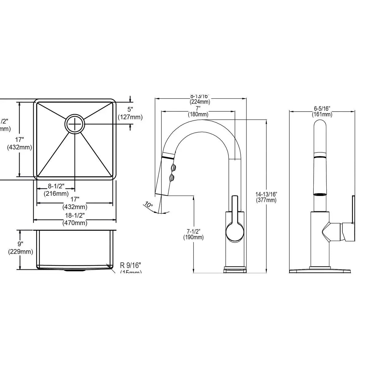 polished satin single bowl undermount sink