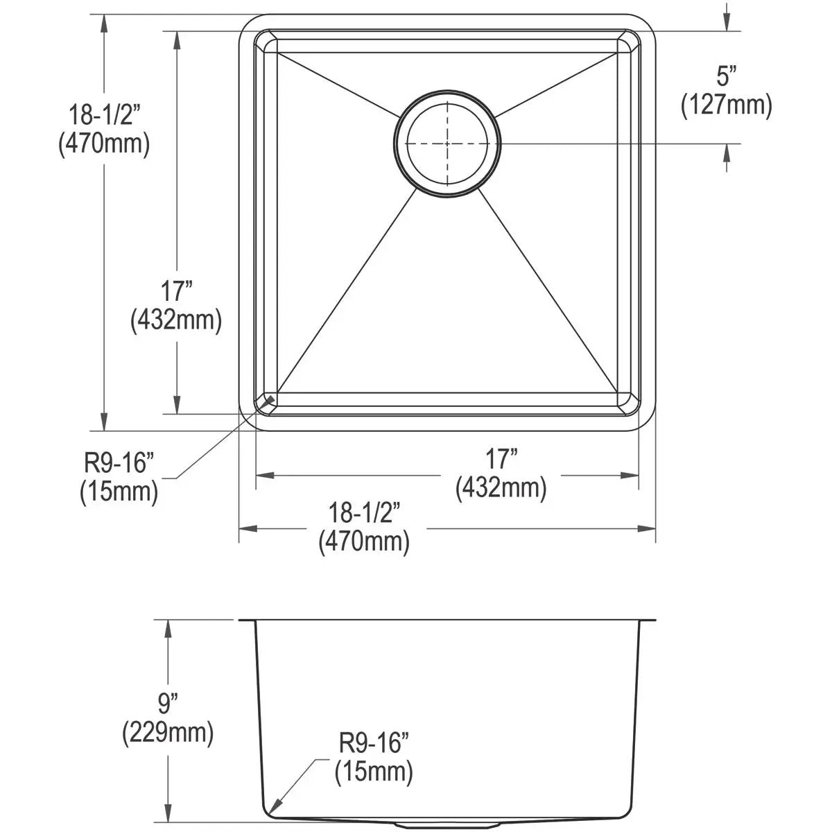 polished satin single bowl undermount sink kit