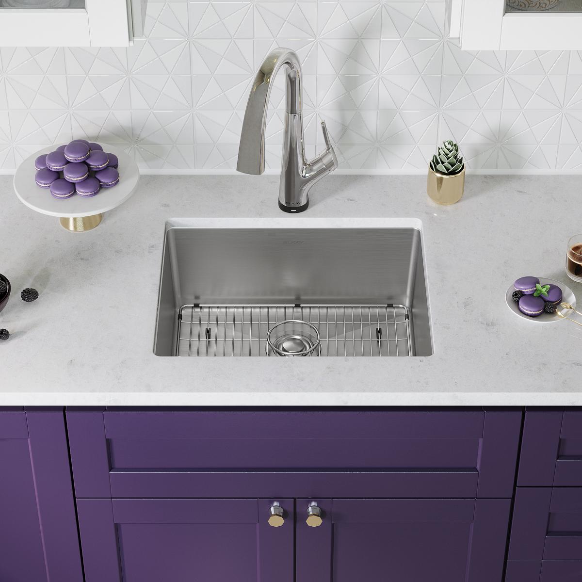 stainless steel single bowl undermount sink kit