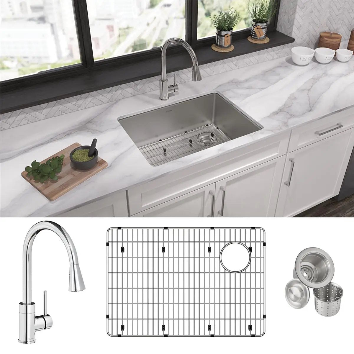 polished satin single bowl undermount sink