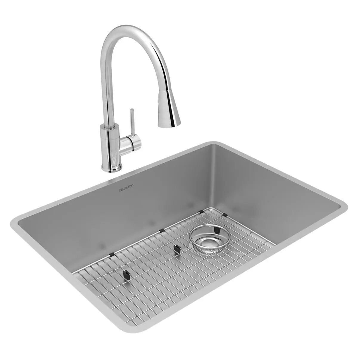 polished satin single bowl undermount sink