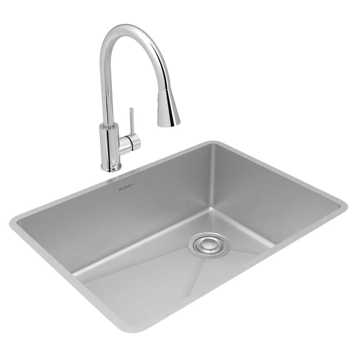 polished satin single bowl undermount sink