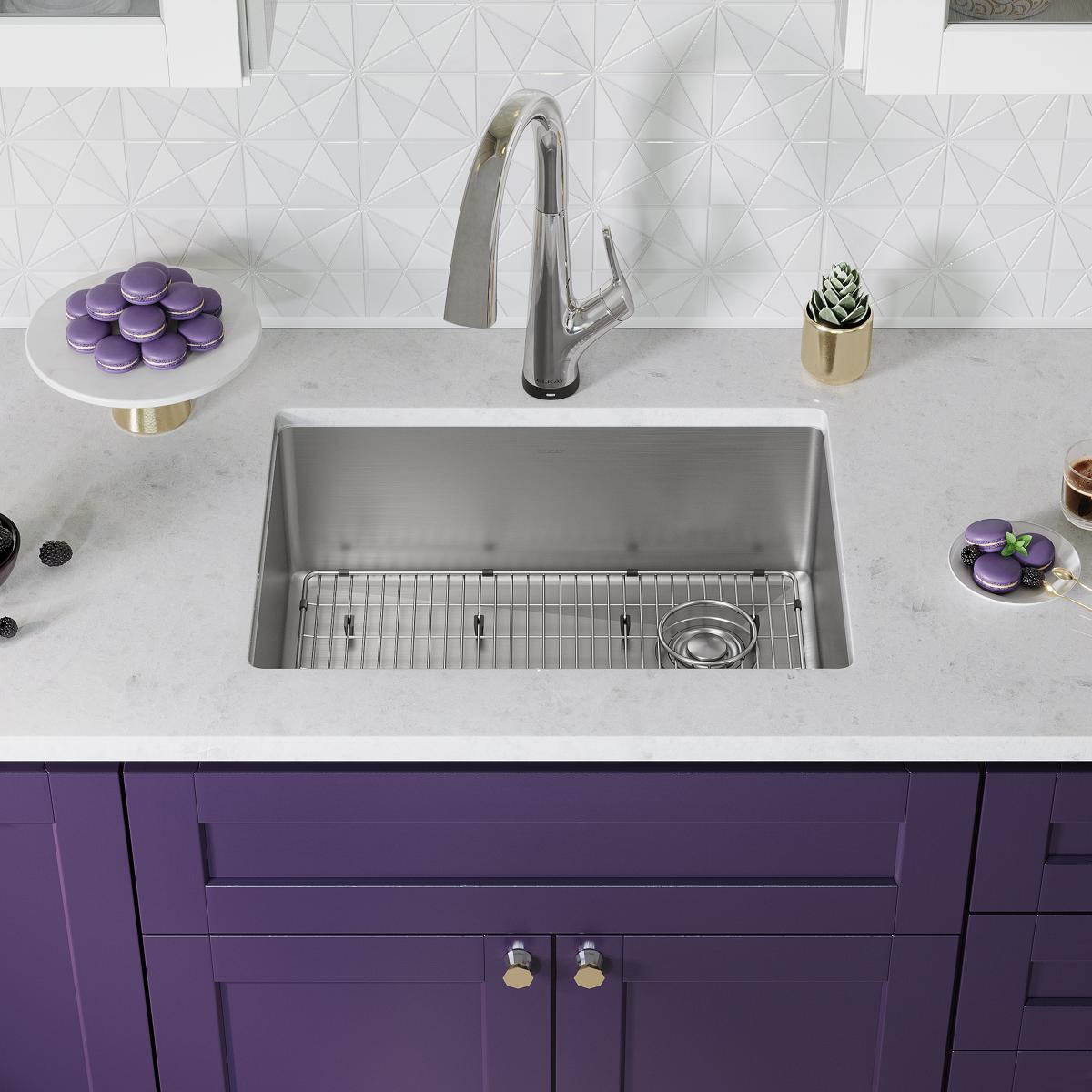 stainless steel single bowl undermount sink kit