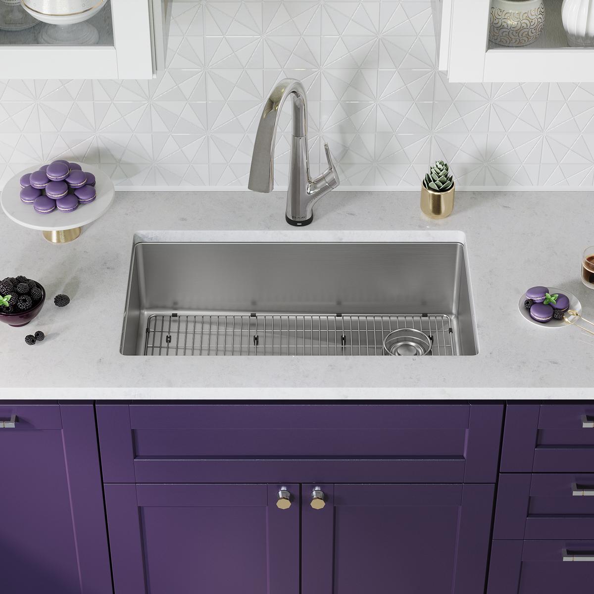 stainless steel single bowl undermount sink kit