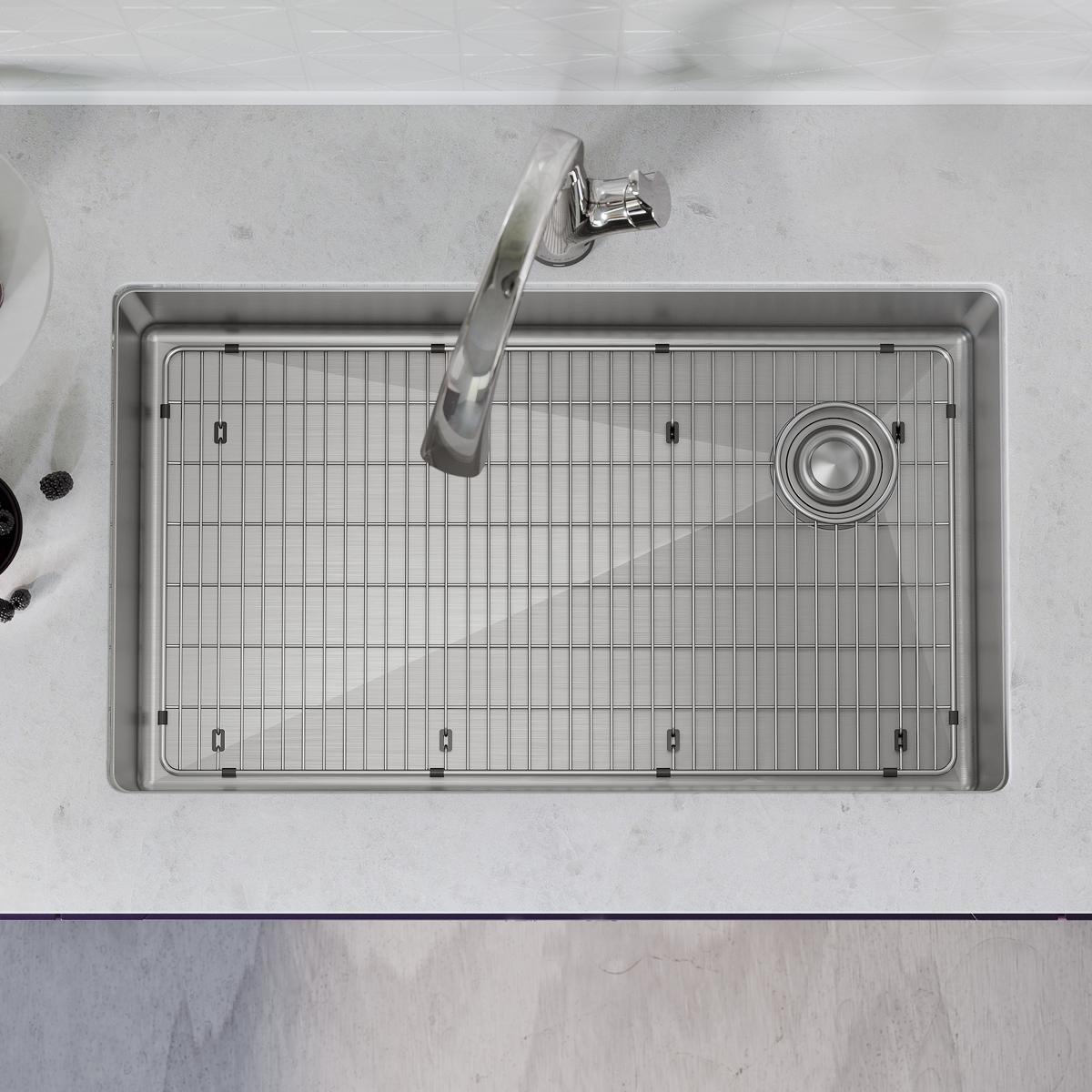 stainless steel single bowl undermount sink kit