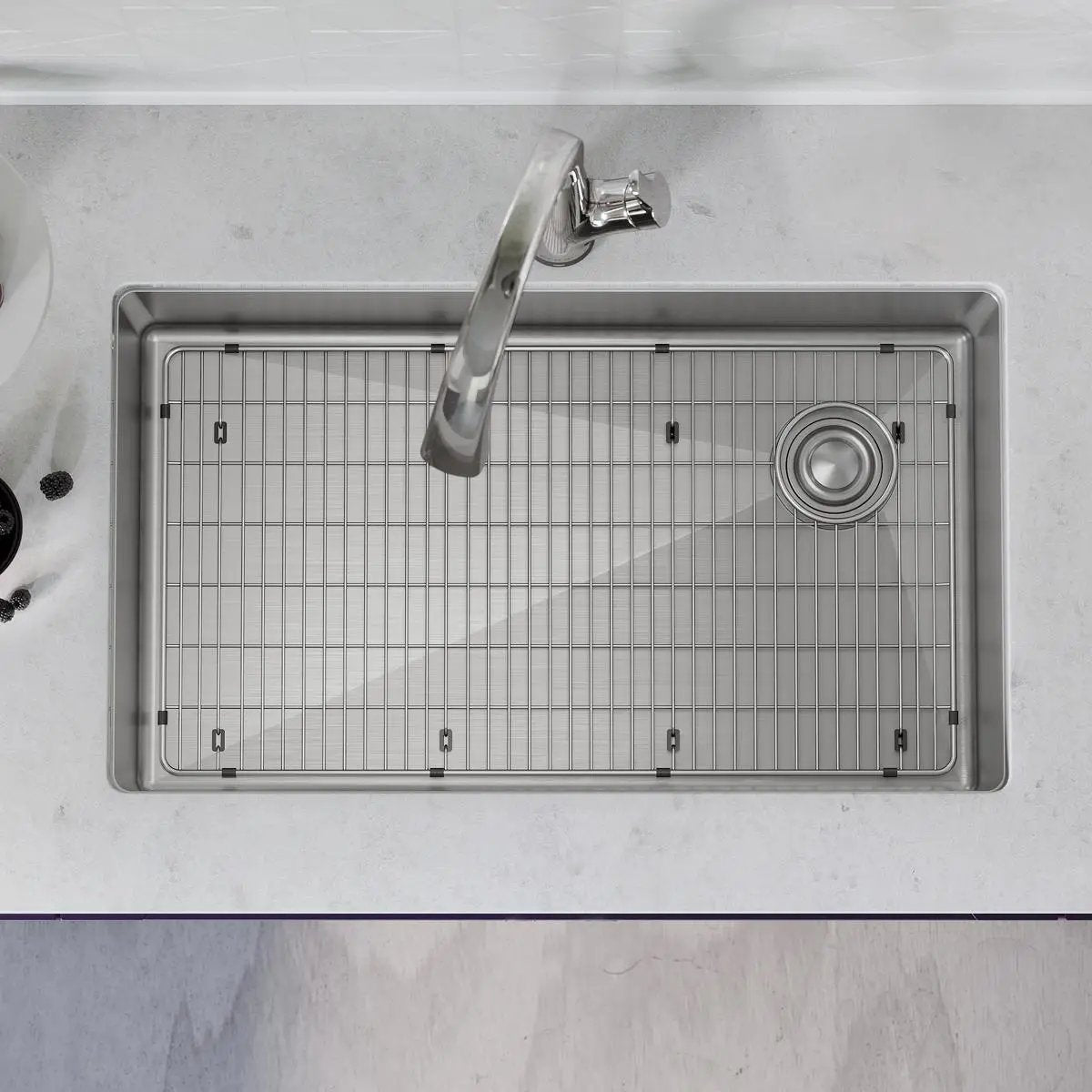 stainless steel single bowl undermount sink kit