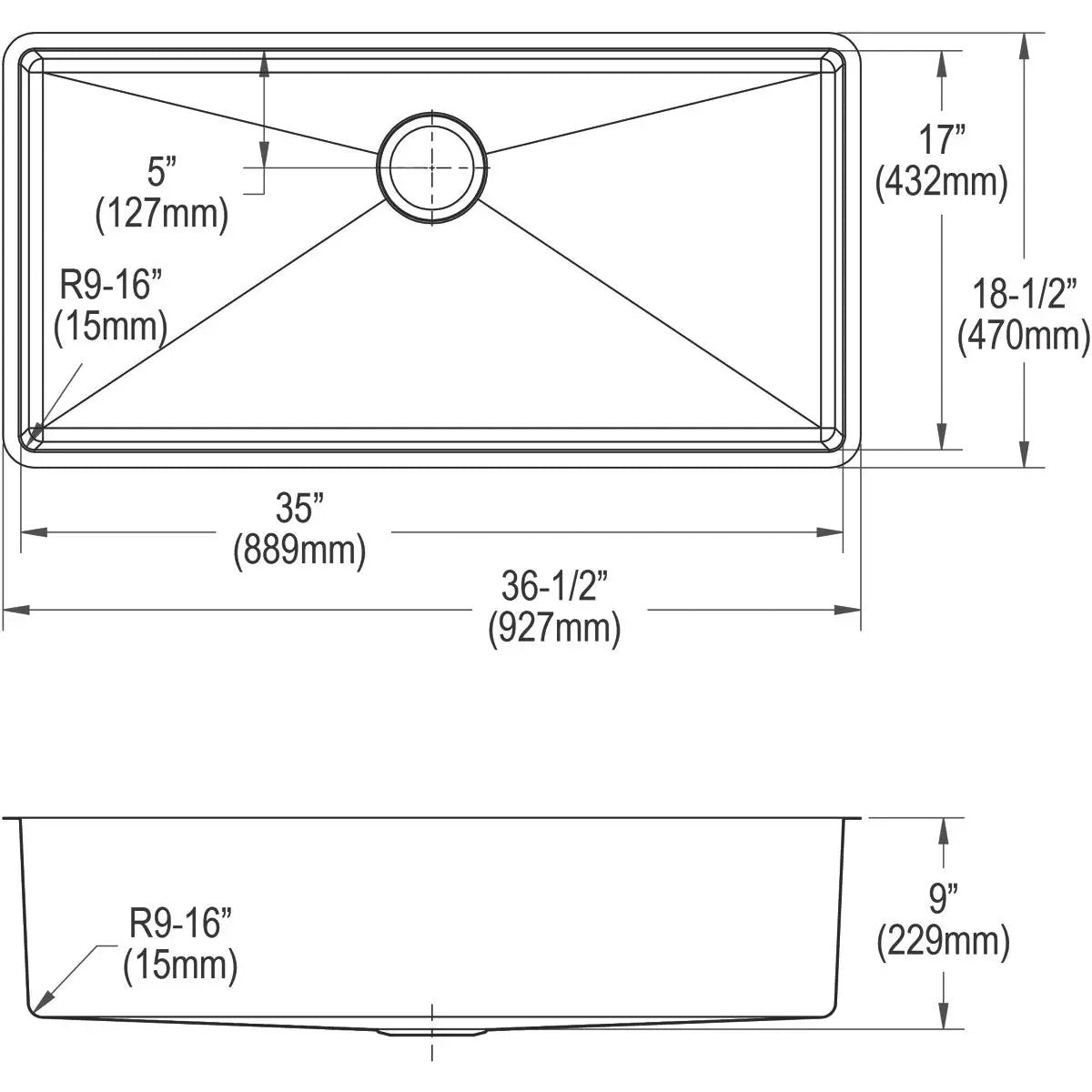 polished satin single bowl undermount sink