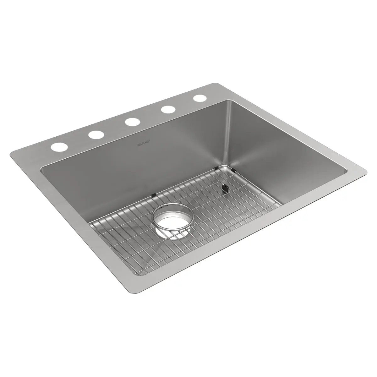 Elkay Crosstown 18 Gauge 25" x 22" x 9" Single Bowl Dual Mount Sink Kit by Elkay