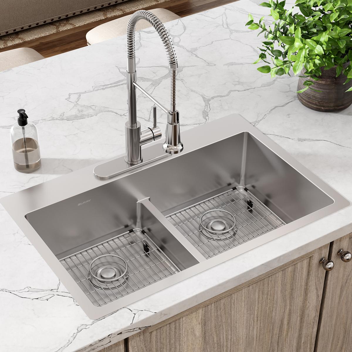 polished stainless steel bottom grid