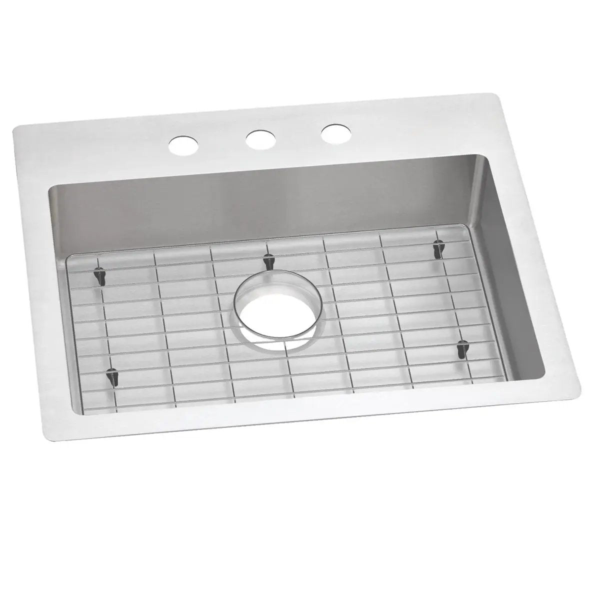 Elkay Crosstown 18 Gauge 25" x 22" x 6" Single Bowl Dual Mount ADA Sink Kit by Elkay