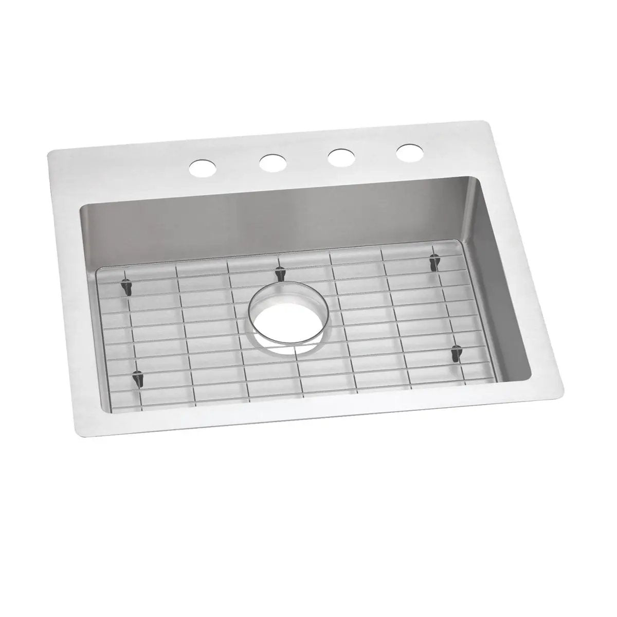Elkay Crosstown 18 Gauge 25" x 22" x 6" Single Bowl Dual Mount ADA Sink Kit by Elkay