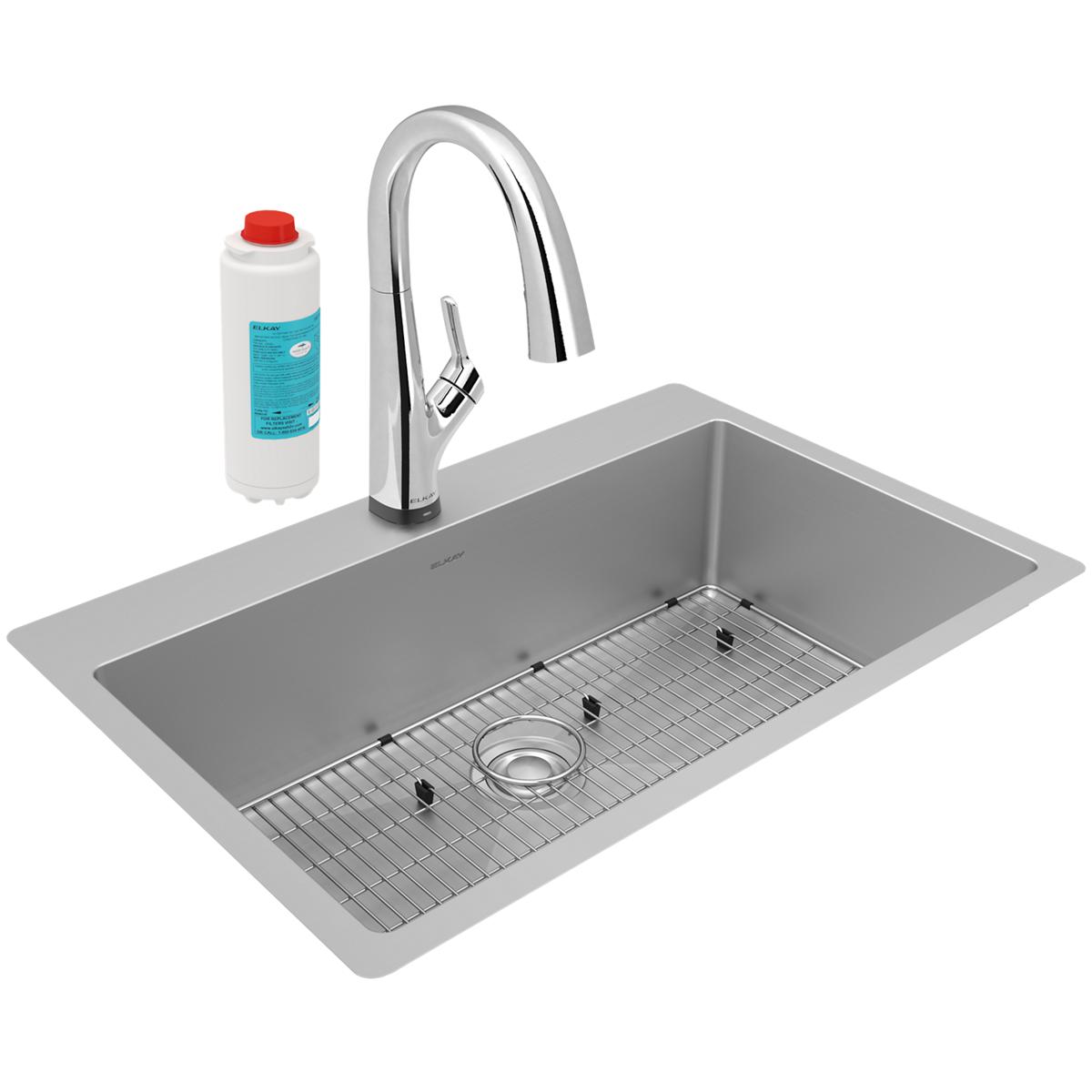 stainless steel single bowl dual mount sink kit