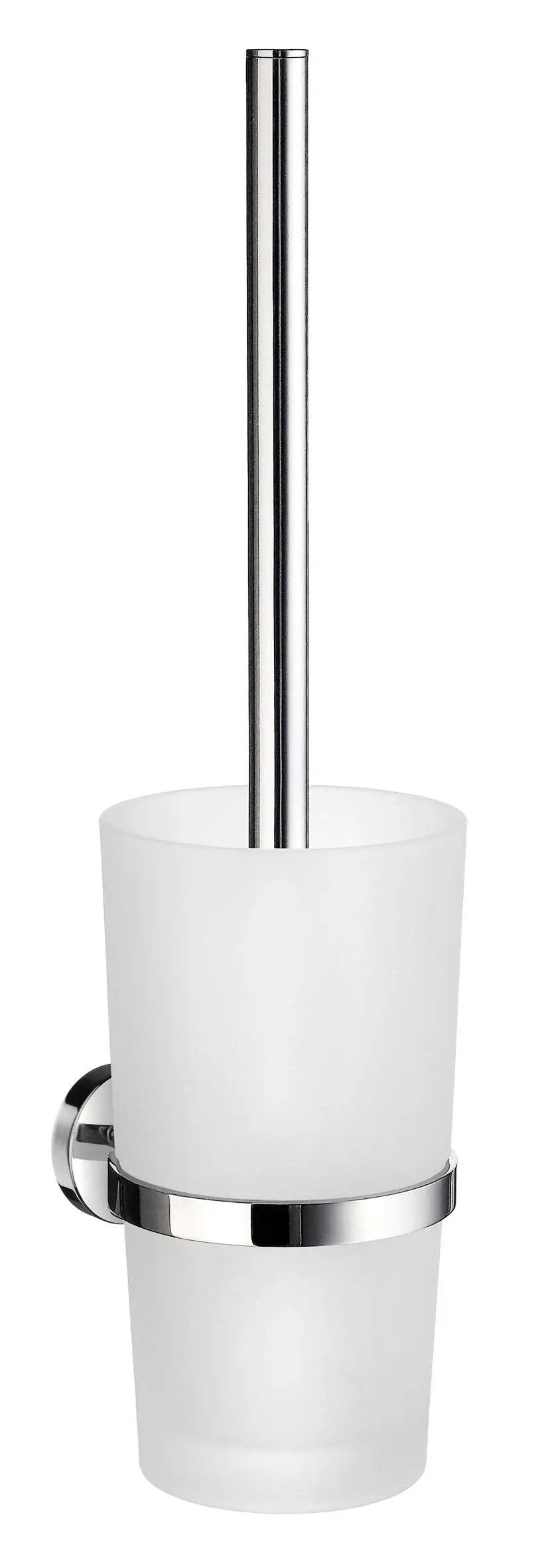 polished chrome toilet brush