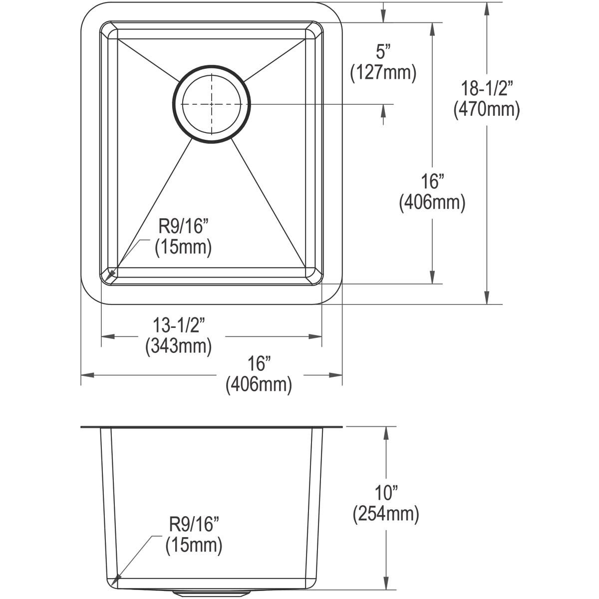 polished satin single bowl undermount sink