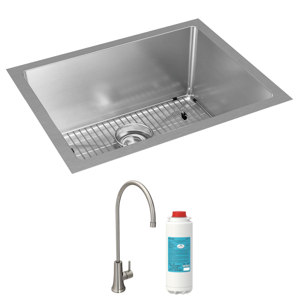 stainless steel single bowl undermount sink kit