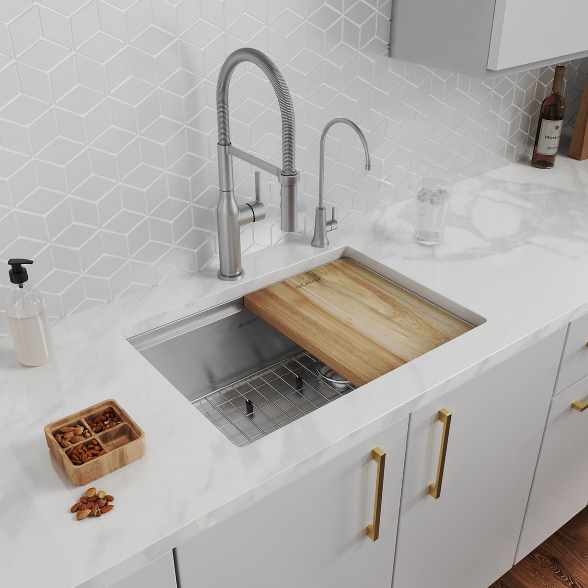 stainless steel single bowl undermount sink kit