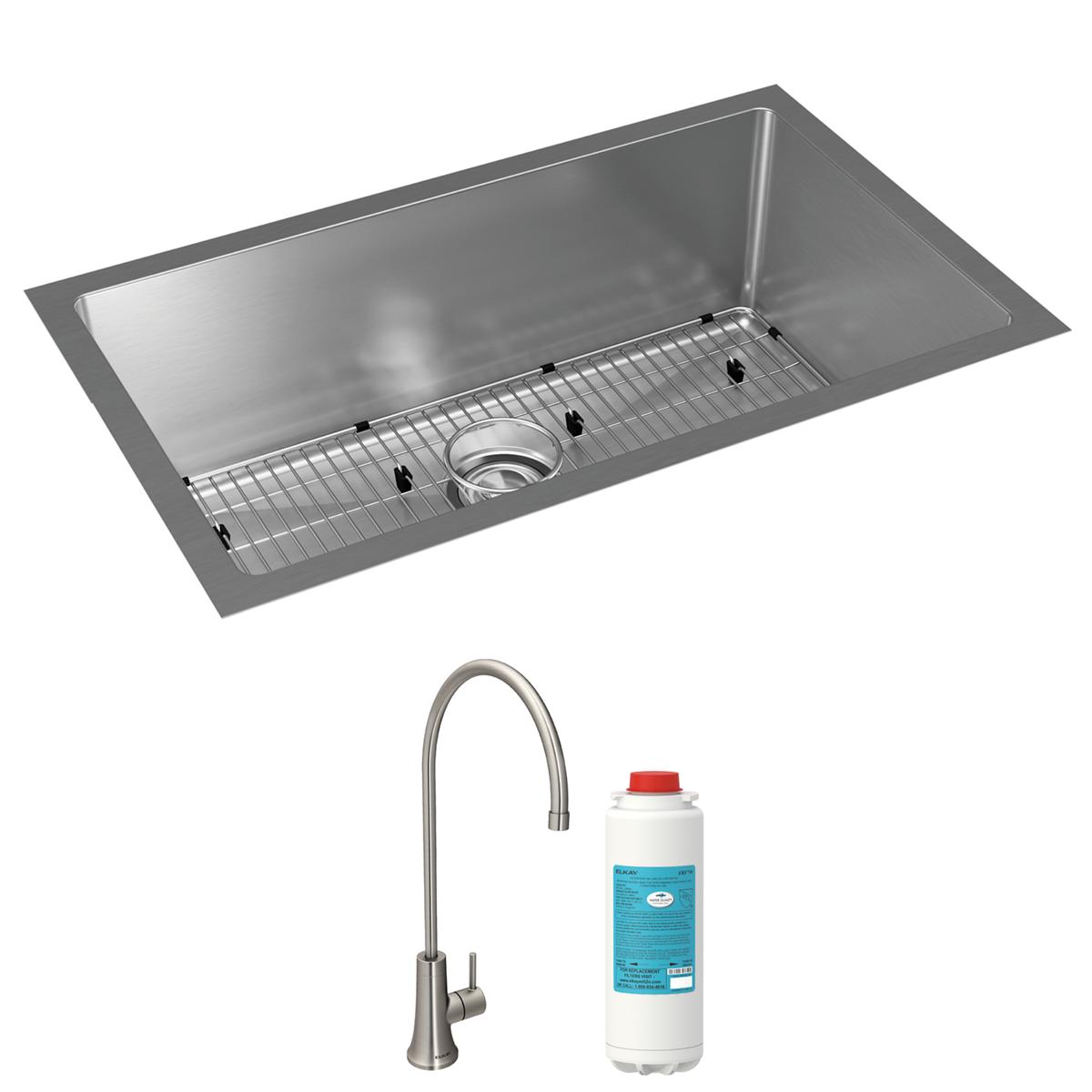 stainless steel single bowl undermount sink kit