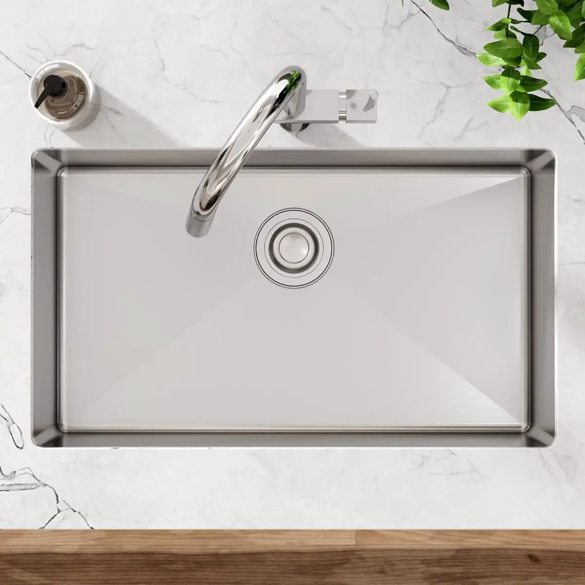 brushed drain