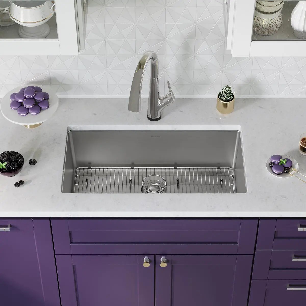 stainless steel single bowl undermount sink kit