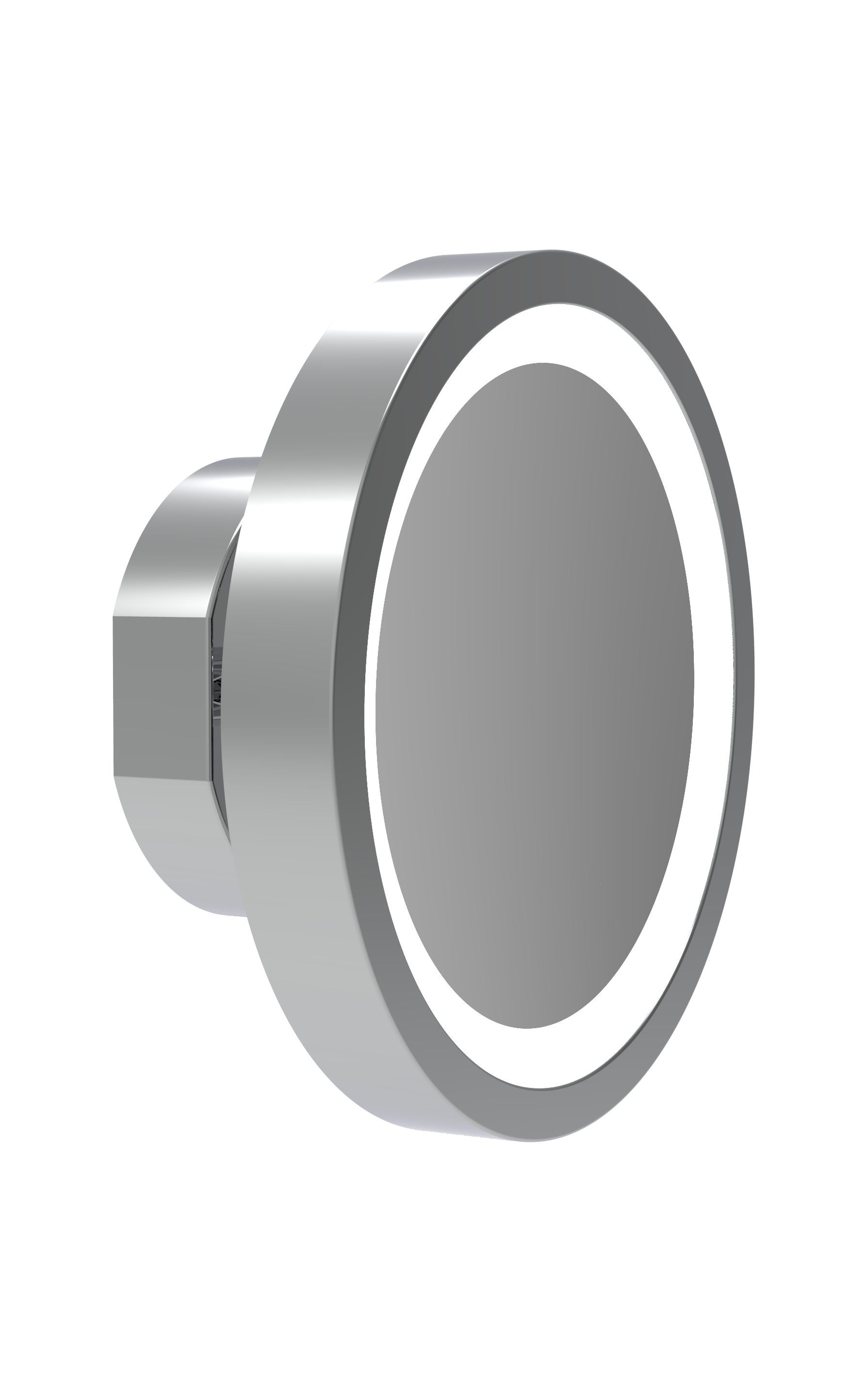 polished chrome mirror