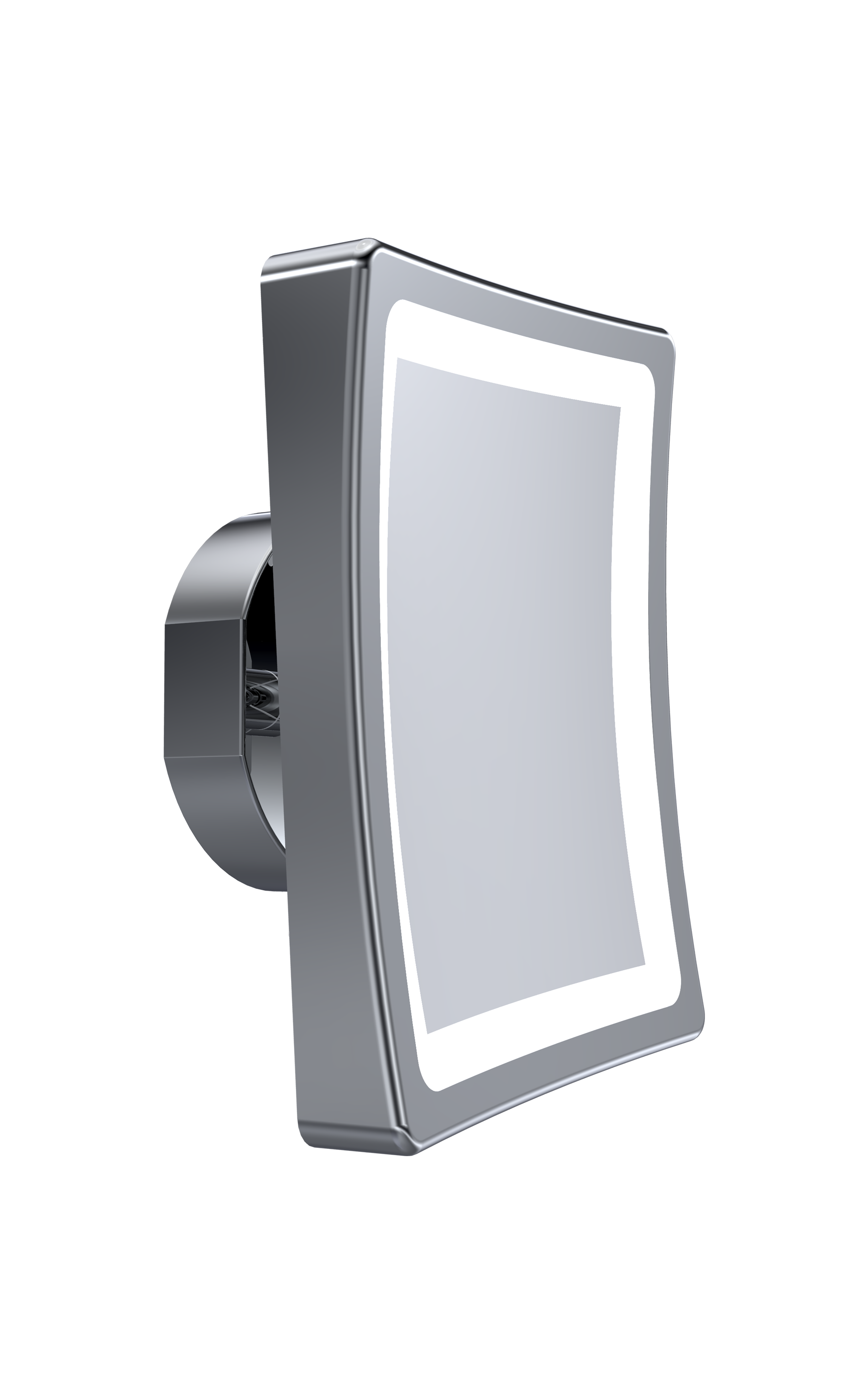 polished chrome mirror