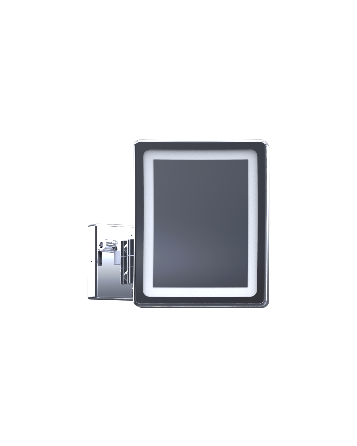 Baci By Remcraft EH20 Basic Square Double Arm Wall Mirror 5X