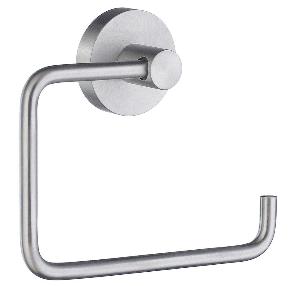 brushed chrome toilet roll holder